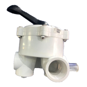 POOL FILTER MULTI PORT VALVE COMPLETE COLLINS STYLE THREADED (AQUAMAX)